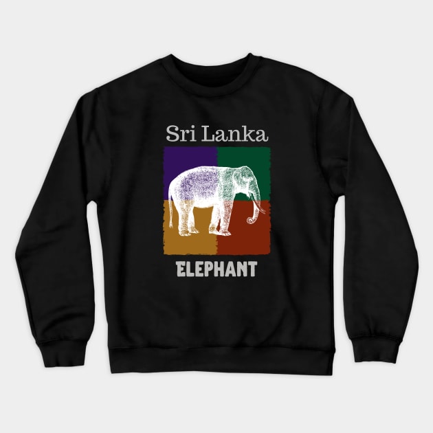 Sri Lanka Elephant Crewneck Sweatshirt by LegitHooligan